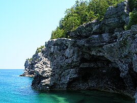 The "Grotto" at the Bruce Peninsula National Park