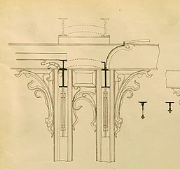 Interior design for the Hôtel Solvay in Brussels by Victor Horta (1898–1900)