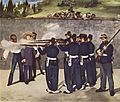Image 33The Execution of Emperor Maximilian, 19 June 1867. Gen. Tomás Mejía, left, Maximilian, center, Gen. Miguel Miramón, right. Painting by Édouard Manet 1868. (from History of Mexico)