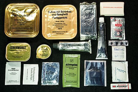 1974 Bundeswehr field ration contents