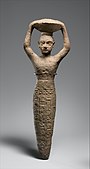 Foundation figure of Ur-Namma holding a basket; 2112-2095 BC; copper alloy; height: 27.3 cm; Metropolitan Museum of Art (New York City)