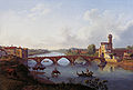 Jacob Philipp Hackert: Der Ponte a Mare in Pisa (1799)
