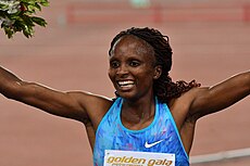 Hellen Obiri errang wie schon fünf Jahre zuvor die Silbermedaille