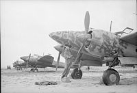 Abandoned Japanese Ki-45 Toryu fighters captured at Kallang Airfield