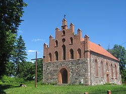 Die einst evangelische, jetzt römisch-katholische Kirche in Mielno/Mühlen
