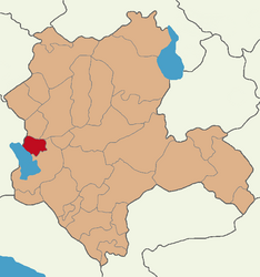 Map showing Hüyük District in Konya Province