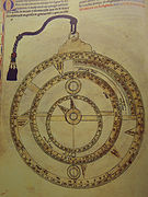 Astrolabe manual from the Alfonso X of Castile work Libros del saber de astronomía, 1276.