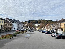 Stadtplatz in Litschau, Bezirk Gmünd, Niederösterreich