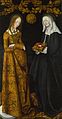 1506 . Saints Christina and Ottilia. by Lucas Cranach the Elder (1472–1553)