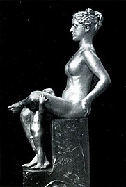 Galatea (1906), cast silver and marble, 111.1 × 31.8 × 47.6 cm