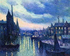 The Port of Rotterdam, Evening, 1908