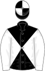 BLACK and WHITE DIABOLO, white sleeves, quartered cap