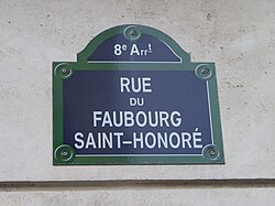 Rue du Faubourg-Saint-Honoré (Paris, 8. Arr.)
