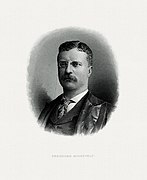ROOSEVELT, Theodore-President (BEP engraved portrait)