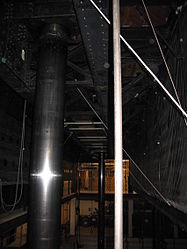 Orchestra lift at Radio City Music Hall as viewed from beneath the stage