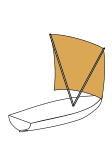 Melanesian V-shaped square sail