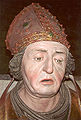 Head of a Gothic style statue of Saint Rupert