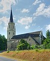 Urbanskirche mit Ausstattung dazu Kirchhof, Einfriedung, Denkmal für die Gefallenen des Ersten Weltkrieges und Grabmal Familie Gräfe