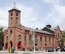 St. Joseph of the Holy Family Church the oldest existing church in Harlem and above 44th Street[13] (401 West 125th St.)