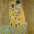 Gustav Klimt: Der Kuss, Öl auf Leinwand