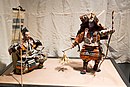 Two samurai dolls (Musha Ningyo, 武者人形)