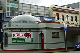 Welsh Dragon Bar, Wellington, New Zealand; formerly a public toilet