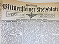 Wittgensteiner Kreisblatt 1925