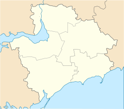 Levadne is located in Zaporizhzhia Oblast