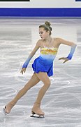 Elena Radionova in her free skate at the 2014–15 Grand Prix Final