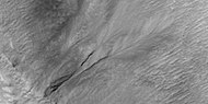 Close view of small gully, as seen by HiRISE under HiWish program