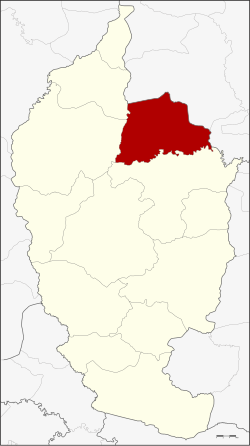 Karte von Maha Sarakham, Thailand, mit Kantharawichai