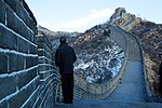 Barack Obama on the Great Wall
