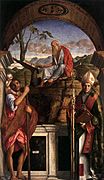 Bellini: Saints Christopher, Jerome and Louis of Toulouse