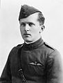 Canadian pilot Billy Bishop VC wearing the tunic adopted by the Royal Flying Corps in 1912. It had concealed buttons and was known as the "maternity jacket".