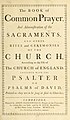 The various editions of the Book of Common Prayer contain the words of structured services of worship in the Anglican Church.