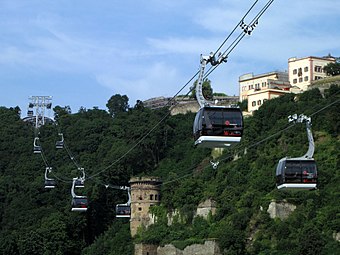 Since 2010 the Koblenz cable car has been Germany's biggest aerial tramway.