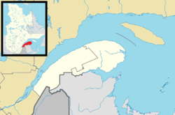 Grosses-Roches is located in Eastern Quebec