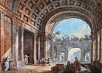 Roman ruins with oriental staffage, n.d., private collection