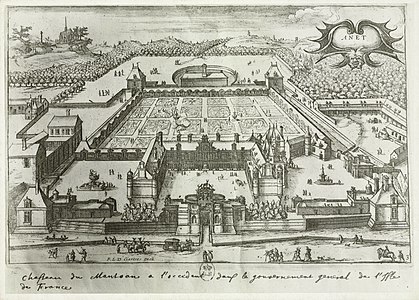 Bird's-eye view, published by François L’Anglois in the early 17th century