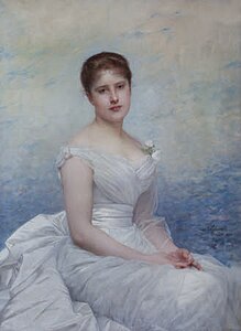 Frances Margaret Lawrance, Lady Vernon by Jules Joseph Lefebvre (1883)