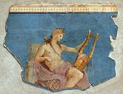 Apollo Citharoedus, a wall-painting from the Palatine Antiquarium