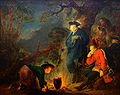 Friedrich der Große vor der Schlacht bei Torgau (Gemälde von Bernhard Rode 1791)