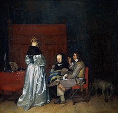 The Gallant Conversation (The Paternal Admonition) (c. 1654)