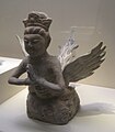 A winged kalavinka made of grey pottery, Western Xia dynasty