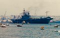 Viraat departs Devonport on her delivery voyage to India.