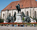 Cluj-Napoca (Kolozsvár), Statue of Matthias Corvinus of Hungary by János Fadrusz