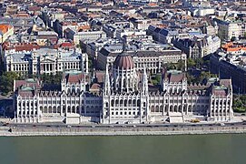 Hungarian Parliament Building (1885-1904) by Imre Steindl