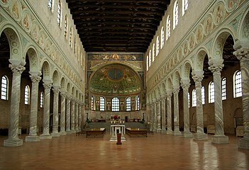 The interior of Sant'Apollinare in Classe