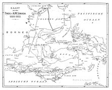 Route of the Siboga Expedition.