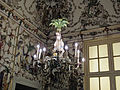 Chandelier made of porcelain in the Salottino di porcellana